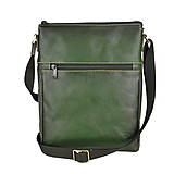 Pánske tašky - Luxusná kožená etua z hovädzej kože, ručne farbená, tmavo zelená farba - 11869389_