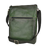 Pánske tašky - Luxusná kožená etua z hovädzej kože, ručne farbená, tmavo zelená farba - 11869390_