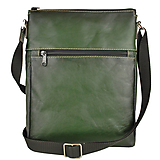 Pánske tašky - Luxusná kožená etua z hovädzej kože, ručne farbená, tmavo zelená farba - 11869391_
