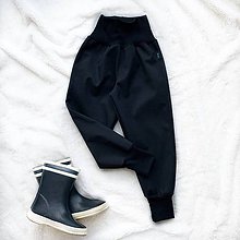 Detské oblečenie - Softshellové nohavice čierne prechodné (letné) - 11875491_
