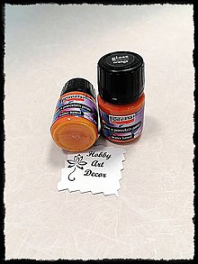 Farby-laky - Farba na porcelán a sklo-oranžová - 11876557_