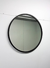 Zrkadlá - Marc Round Mirror XXL - BLACK - 11880599_