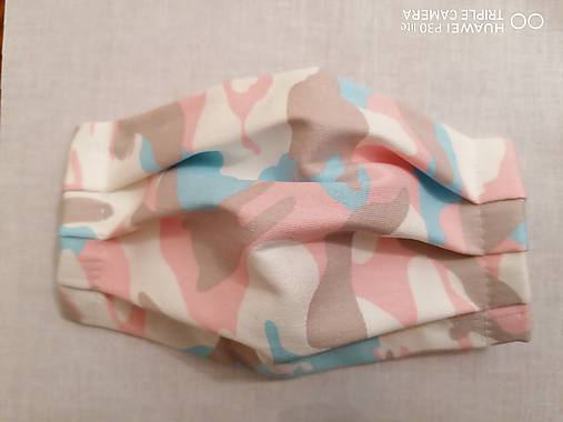 Rúška - Rúška 2vrstvove_ružový maskač - 11881791_