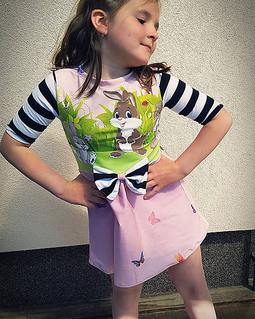 Detské oblečenie - Dievčenské šaty - zajačiky ;) - 11890932_