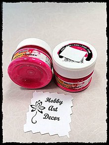 Farby-laky - Pigment práškový-neon pink - 11891357_