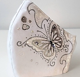 Rúška - RÚŠKO ručne maľované - Motýľ II. - 11901635_