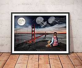Grafika - Fantázia nad Golden Gate - 11898559_