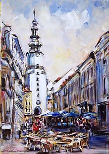 Obrazy - Bratislava - Michalská veža - 11896784_