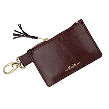 Peňaženky - Kožená mini peňaženka MARATHON (Bordová) - 11908294_