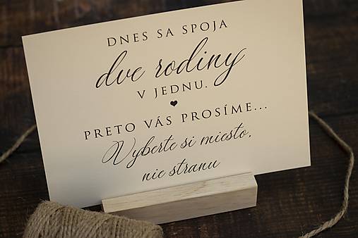 Papiernictvo - Informačná kartička krémová - Rodina - 11913836_