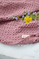 Detský textil - Letná deka BAVLNA: slezová ružová - 11916886_