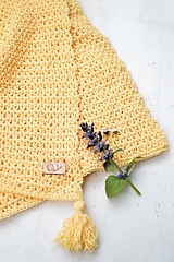 Detský textil - Letná deka BAVLNA: svetlá žltá - 11916914_