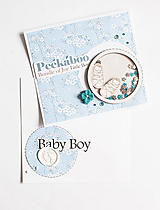 Papiernictvo - Pohľadnica baby blue - 11916128_