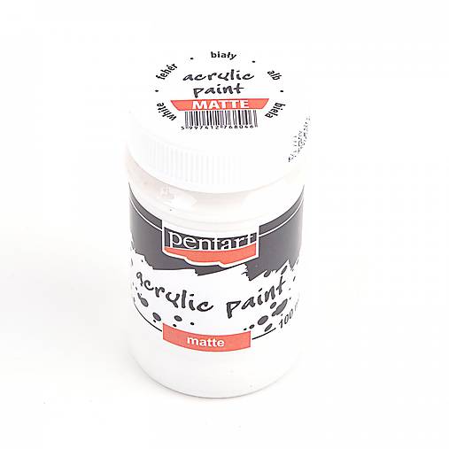 akrylová farba 100 ml, matná (biela)
