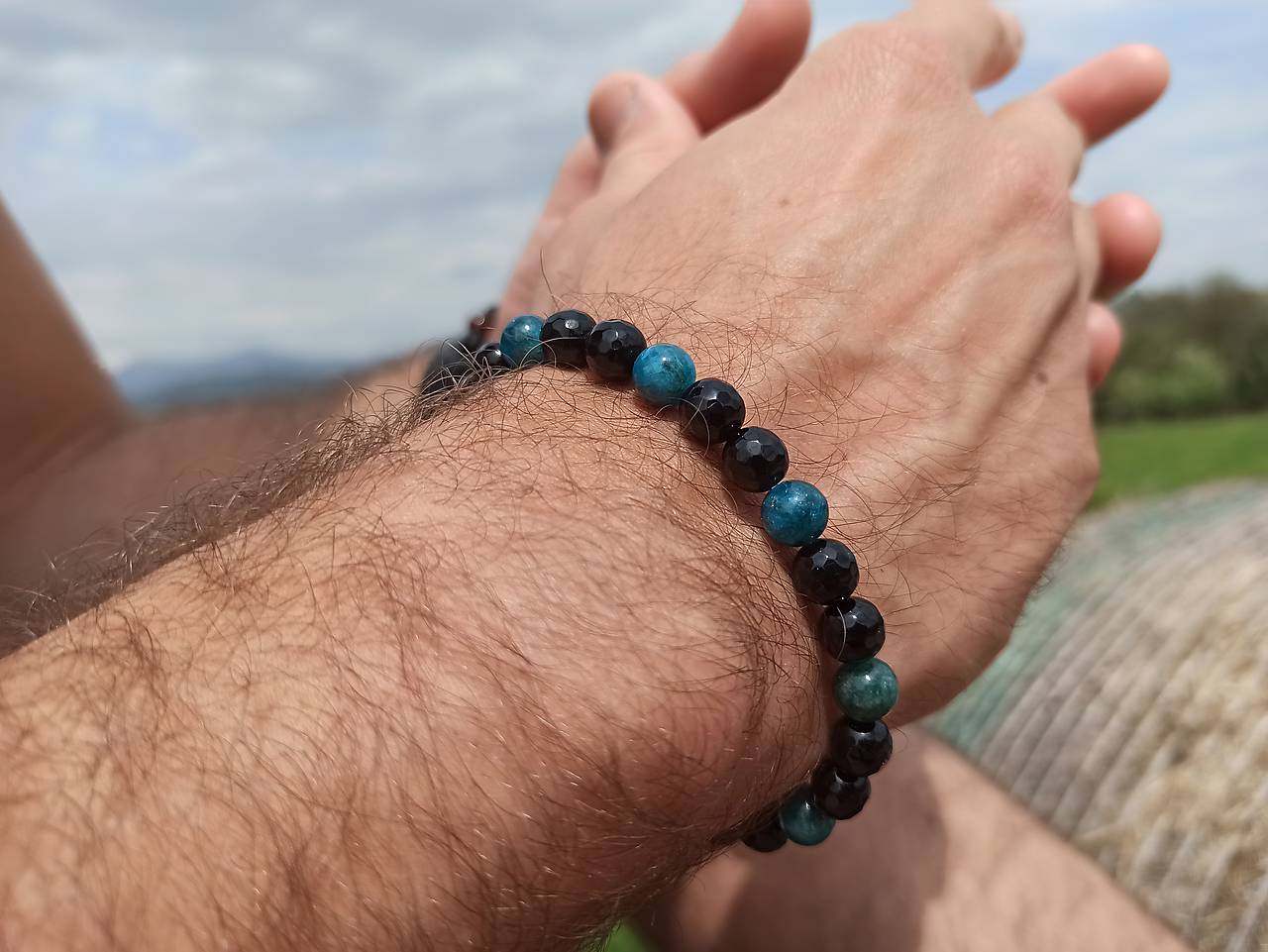 Náramok Ónyx a Apatit