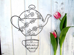 Dekorácie - čaj šípkový ☕ - 11925955_