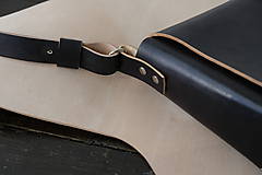 Kabelky - Kožená kabelka BLACK PEAK Veľká s vreckom - 11933233_