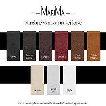 Kabelky - Kožená kabelka MARIMA (Konkrétnu farbu napíšte k objednávke) - 11933307_