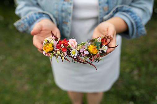 Kvetinový polvenček "natrhám si šťastie" - na ukážku