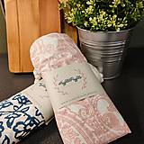 Úžitkový textil - Zero waste sada na nákup (Ružové ornamenty) - 11930589_