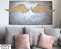 Maxi maľba s 3D krídlami "Strážny anjel domu" 