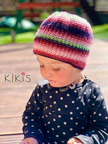 Detské čiapky - Obojstranná čiapočka - Perla, vhodná aj pre malé Onkoláčičky😍 a malých Onkoláčikov 😍 - 11929609_
