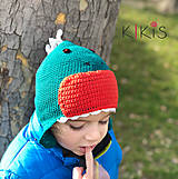 Detské čiapky - Prechodná čiapka - Drak, vhodná aj pre malé Onkoláčičky 😍 a malých Onkoláčikov 😍 - 11939161_