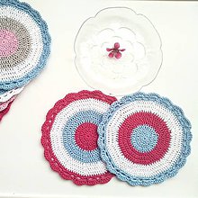 Úžitkový textil - Prestieranie farebné kruhy - 11942125_