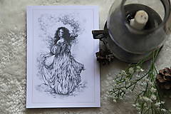 Kresby - Princezná tancujúca v hmlách Art Print - 11944813_