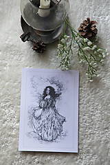 Kresby - Princezná tancujúca v hmlách Art Print - 11944819_