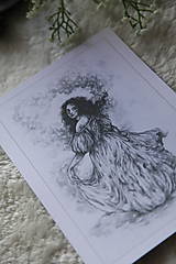 Kresby - Princezná tancujúca v hmlách Art Print - 11944821_