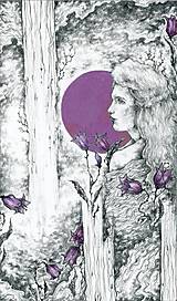 Kresby - Zvončeková víla Art Print - 11944925_