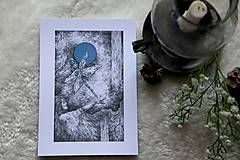 Kresby - Vážková víla Art Print - 11945020_