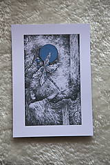 Kresby - Vážková víla Art Print - 11945027_