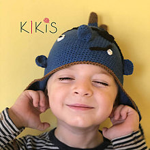 Detské čiapky - Prechodná čiapka - Tmavomodrý pirát, vhodná pre malé Onkoláčičky 😍 a malých Onkoláčikov 😍 - 11941636_