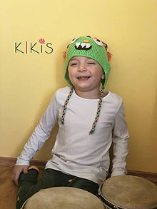 Detské čiapky - Jarná čiapka - Monster, vhodná pre malé Onkoláčičky 😍 a malých Onkoláčikov 😍 - 11944696_