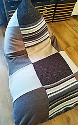 Úžitkový textil - Hnedý sedací vak - 11942200_