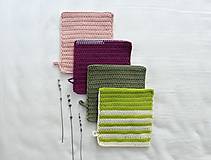 Úžitkový textil - Žinka na umývanie (Zelená) - 11949097_