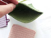 Úžitkový textil - Žinka na umývanie (Zelená) - 11949104_