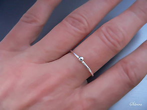 Prstene - Stieborný 925 prsten Basic Minimalist - 11949961_