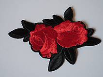 Nažehľovačka - dve ružičky červené