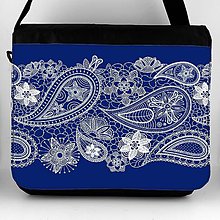 Iné tašky - Taška na plece modrá ornament 16 - 11954719_