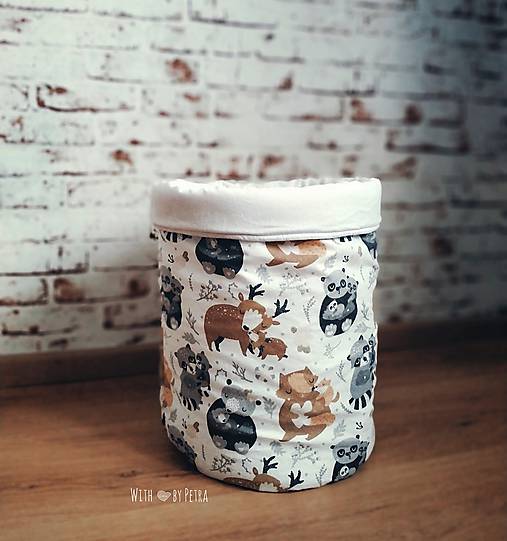 Úložné priestory & Organizácia - Kôš na hračky veľký(motív podľa priania-aktuálnej dostupnosti látok)  - 11961521_