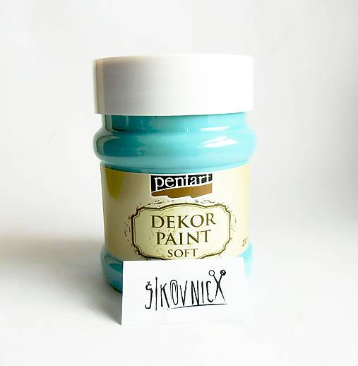 Dekor paint soft chalky, 230 ml, kriedová farba (tyrkysová modrá)