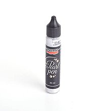Farby-laky - Perleťové pero, 30 ml- (Strieborná) - 11960352_
