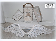 Anjelské krídla "Vintage white" 