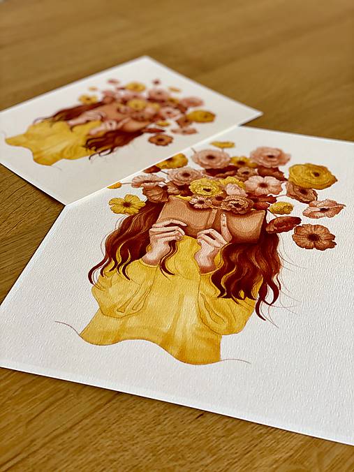 Grafika - Kvetinová poézia - Print | Botanická ilustrácia - 11962827_