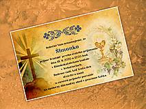 Papiernictvo - Pozvánka na prvé sväté prijímanie - 11963519_