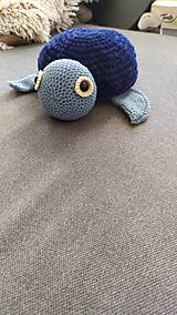 Hračky - Háčkovaná morská korytnačka  (Tyrkysová) - 11963371_