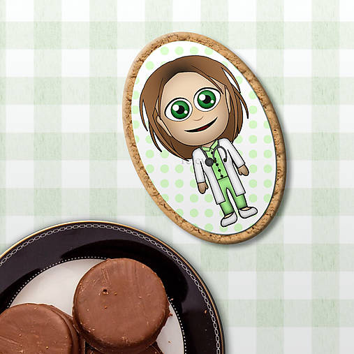 Dekorácie - Povolania - potlač na koláč (doktorka) - 11963646_